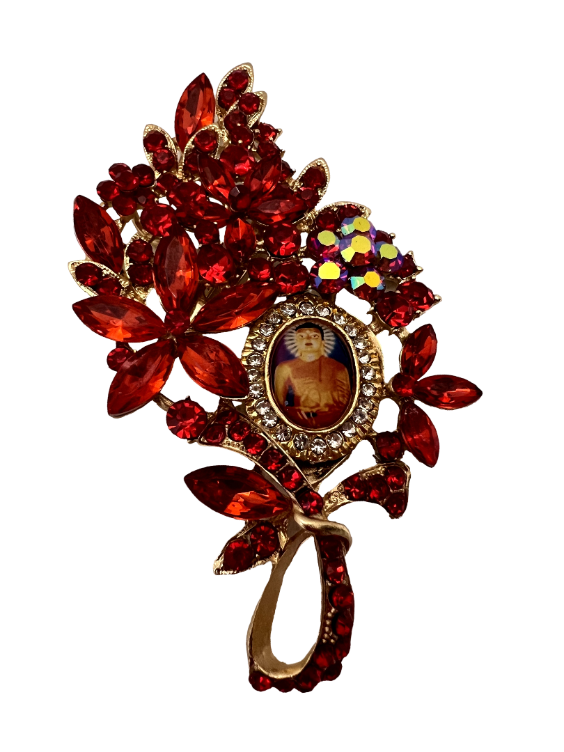 Flower Leaf-Shaped Brooch Pin